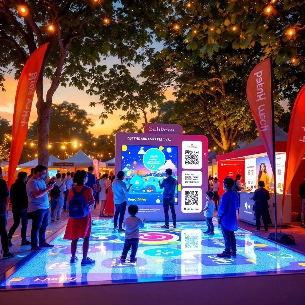Lotus Grandeure creative brand activation event setup with experiential marketing design and interactive audience engagement in Delhi