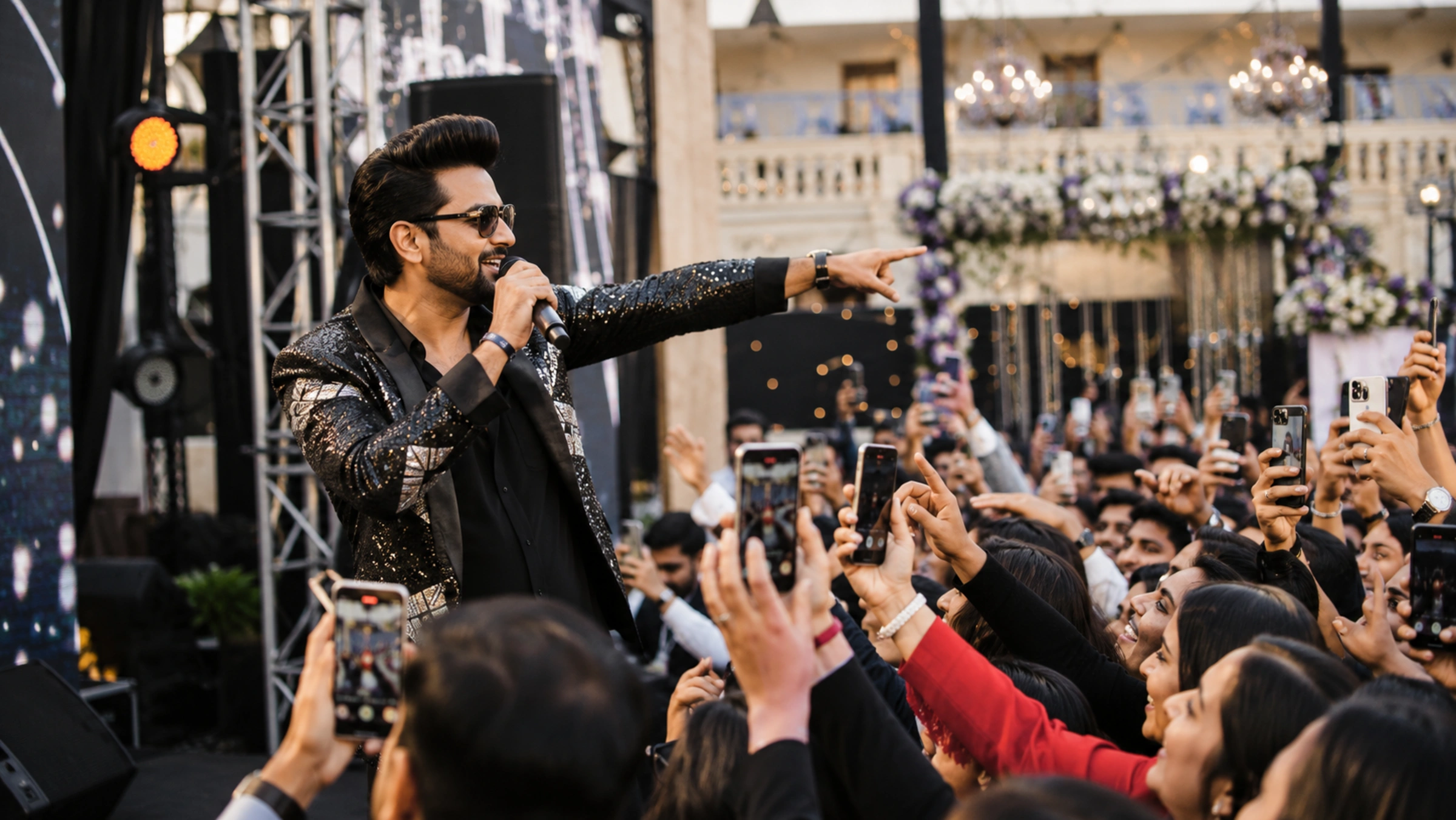 World-class live entertainment production curated by Lotus Grandeure featuring dramatic stage performance, professional artist management, and unforgettable luxury entertainment experiences across India.